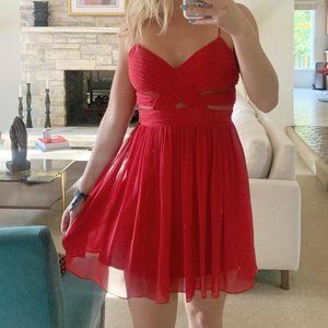 Red Adrianna Papell mini dress